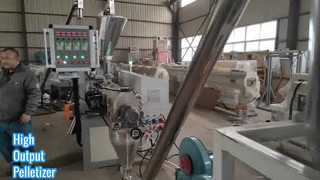 High Output Plastic Pelletizer Machine